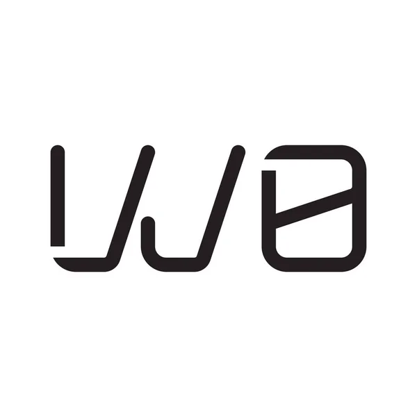 Zwei Anfangsbuchstaben Vektor Logo Symbol — Stockvektor