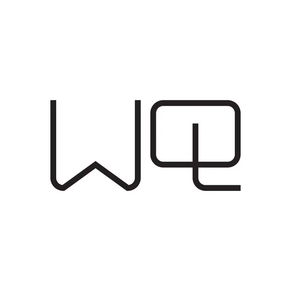 Początkowa Ikona Logo Wektora Litery — Wektor stockowy