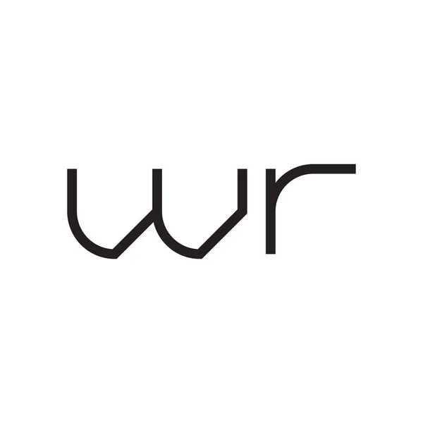 Wr初始字母向量标志图标 — 图库矢量图片