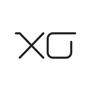 xo ilk harf vektör logo simgesi