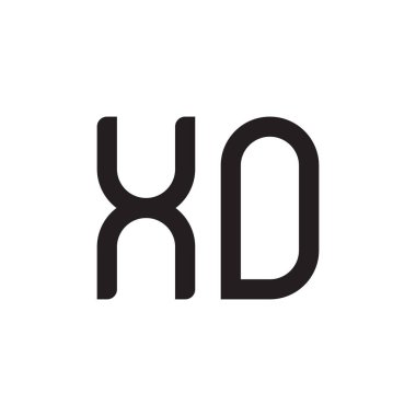 xo ilk harf vektör logo simgesi