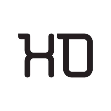 xo ilk harf vektör logo simgesi