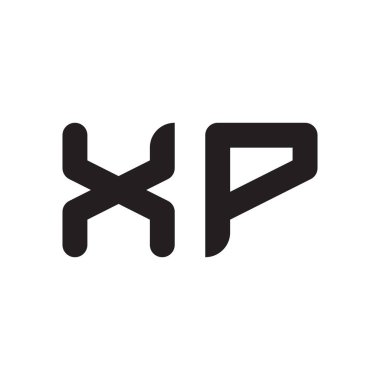 xp ilk harf vektör logo simgesi
