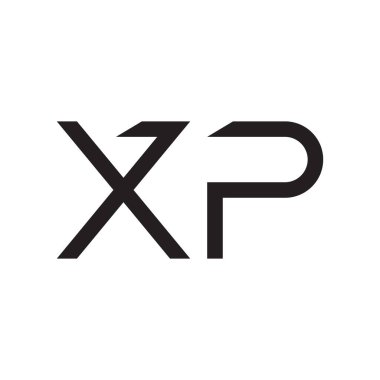 xp ilk harf vektör logo simgesi