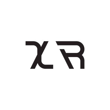 xr ilk harf vektör logo simgesi