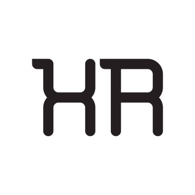 xr ilk harf vektör logo simgesi
