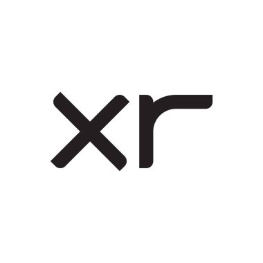 xr ilk harf vektör logo simgesi