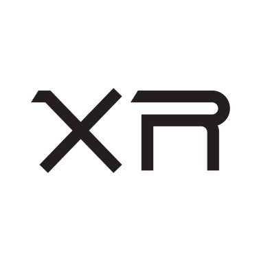 xr ilk harf vektör logo simgesi