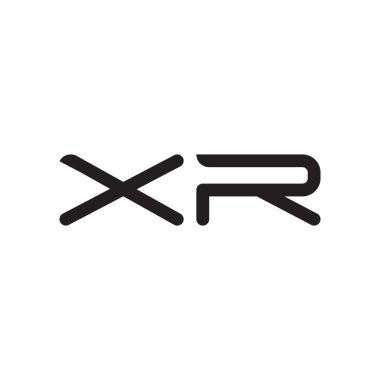 xr ilk harf vektör logo simgesi