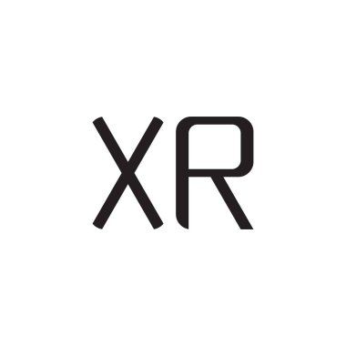 xr ilk harf vektör logo simgesi