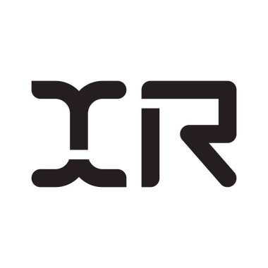 xr ilk harf vektör logo simgesi
