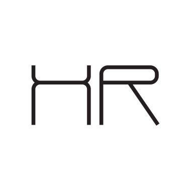 xr ilk harf vektör logo simgesi