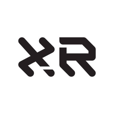 xr ilk harf vektör logo simgesi