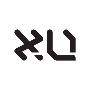 xu ilk harf vektör logosu simgesi