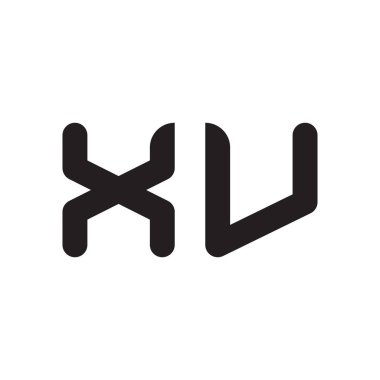 xu ilk harf vektör logosu simgesi