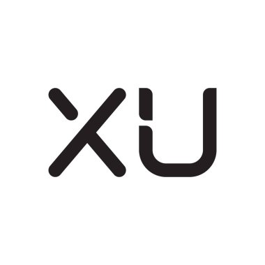 xu ilk harf vektör logosu simgesi