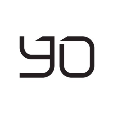 ilk harf vektör logo simgesi