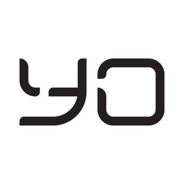 ilk harf vektör logo simgesi