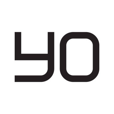 ilk harf vektör logo simgesi