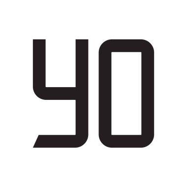 ilk harf vektör logo simgesi