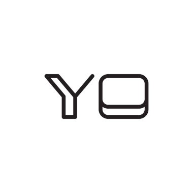 ilk harf vektör logo simgesi