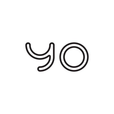 ilk harf vektör logo simgesi