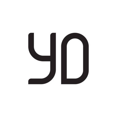 ilk harf vektör logo simgesi