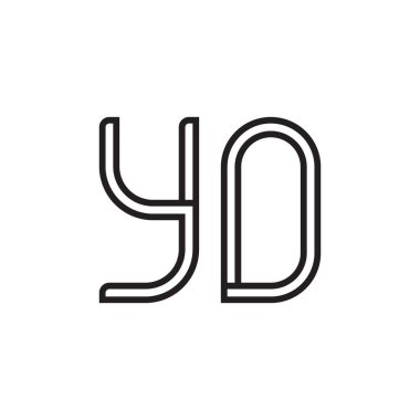 ilk harf vektör logo simgesi