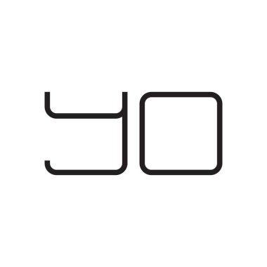 ilk harf vektör logo simgesi