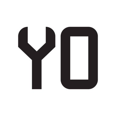 ilk harf vektör logo simgesi