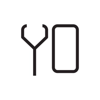 ilk harf vektör logo simgesi