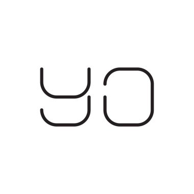 ilk harf vektör logo simgesi