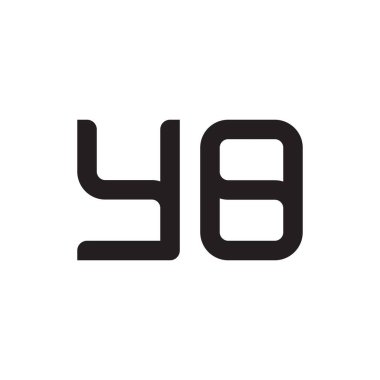 ilk harf vektör logo simgesi