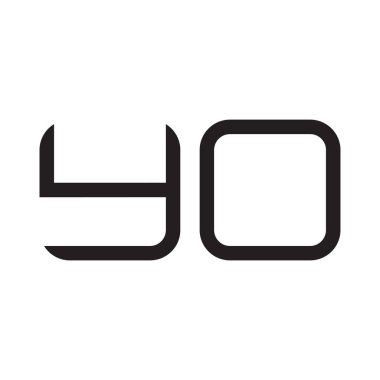 ilk harf vektör logo simgesi