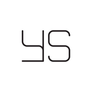 ilk harf vektör logo simgesi