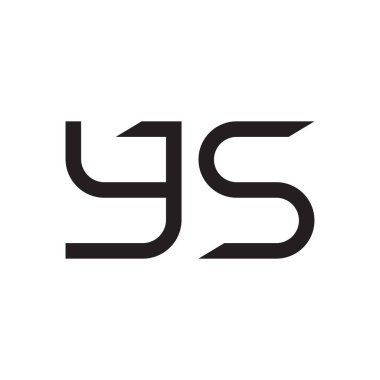 ilk harf vektör logo simgesi