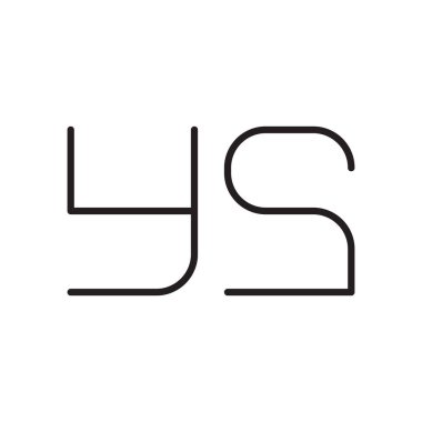 ilk harf vektör logo simgesi