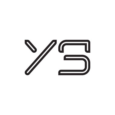 ilk harf vektör logo simgesi