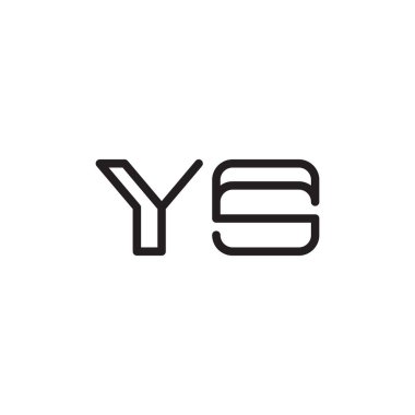 ilk harf vektör logo simgesi