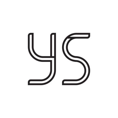 ilk harf vektör logo simgesi