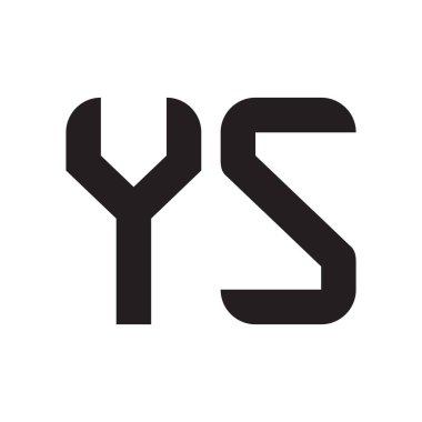 ilk harf vektör logo simgesi