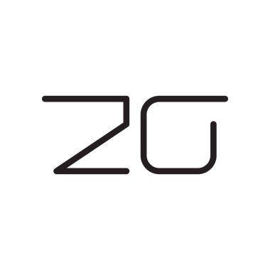 zo ilk harf vektör logosu simgesi