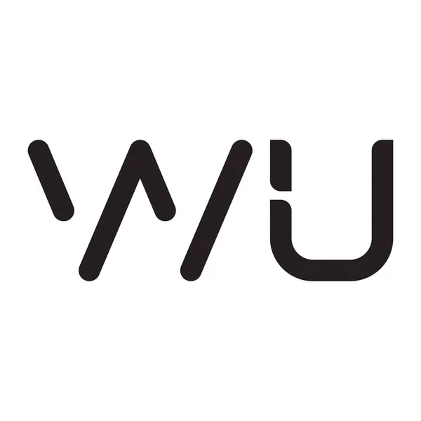 Wu首字母矢量图标 — 图库矢量图片