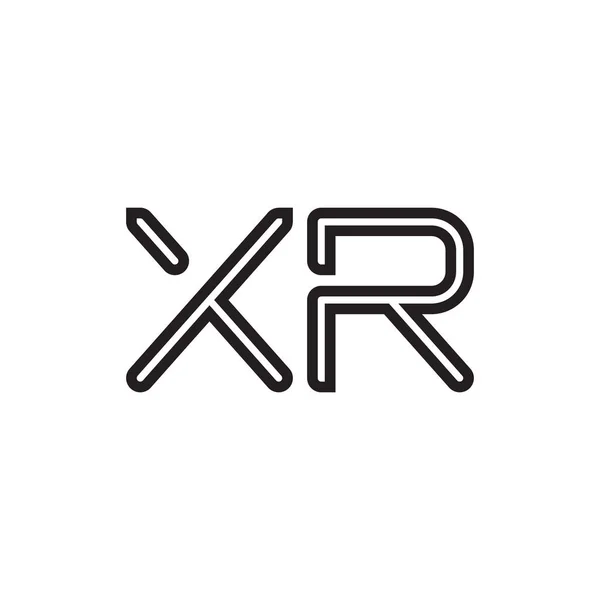 Xr頭文字ベクトルロゴアイコン — ストックベクタ