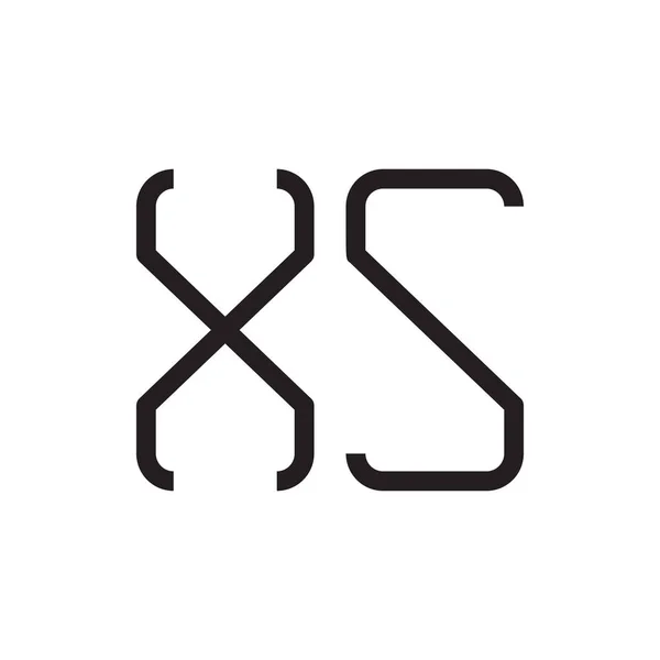 Xs頭文字ベクトルロゴアイコン — ストックベクタ