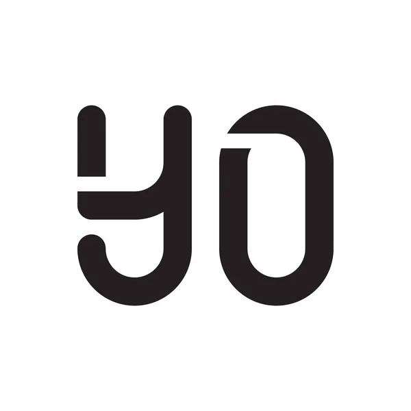 Ícone Logotipo Vetor Carta Inicial — Vetor de Stock