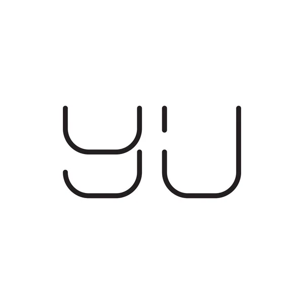 Yu首字母矢量图标 — 图库矢量图片