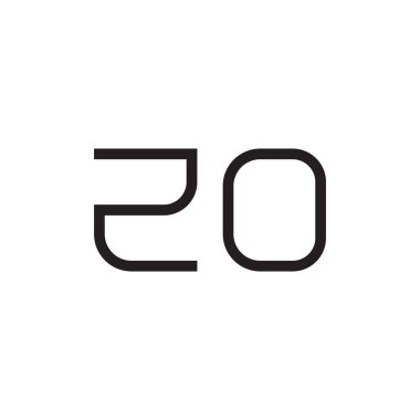 zo ilk harf vektör logosu simgesi
