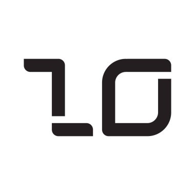 zo ilk harf vektör logosu simgesi