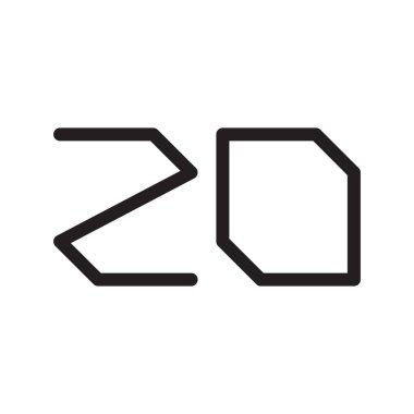 zo ilk harf vektör logosu simgesi